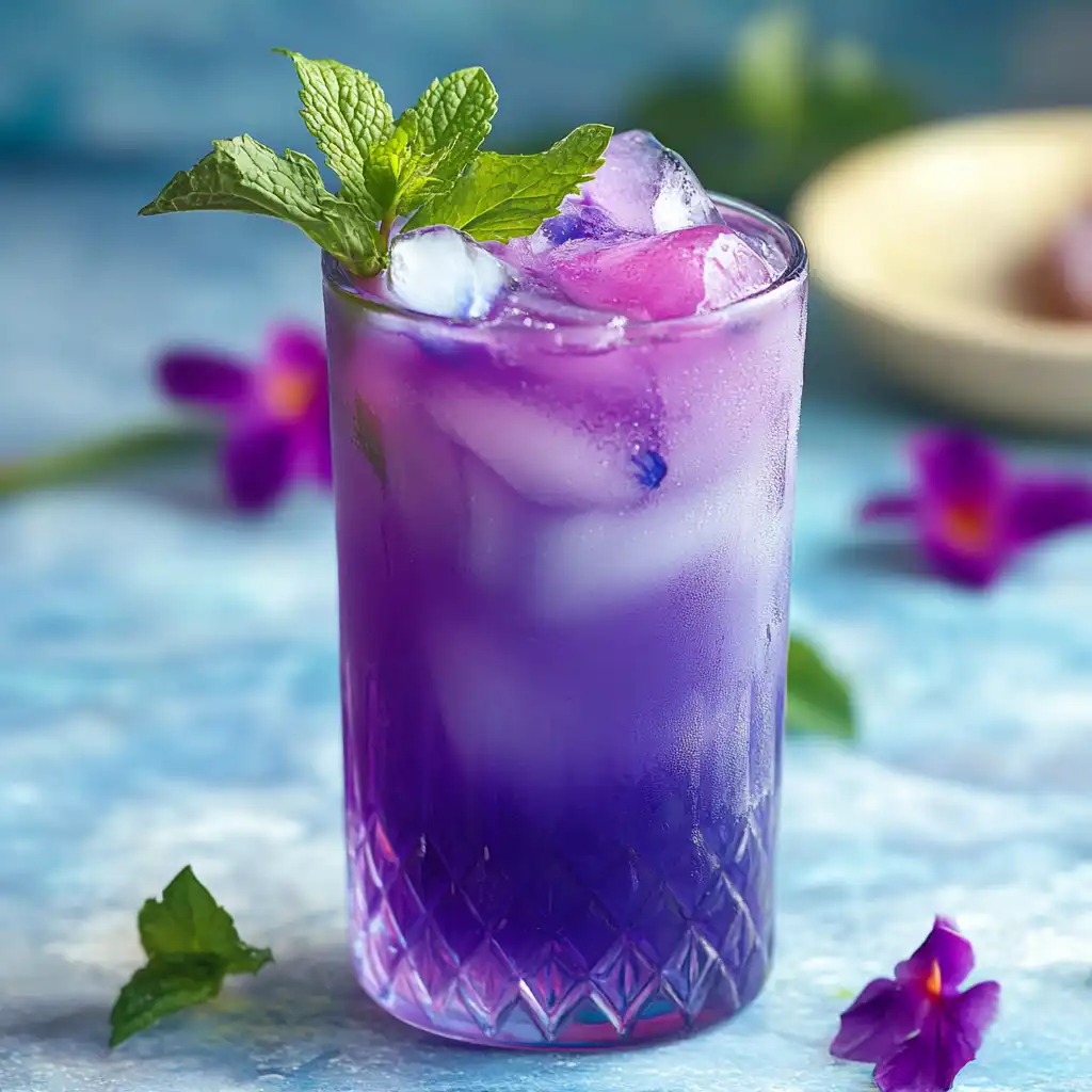 Butterfly pea Brazilian Mounjaro mocktail	