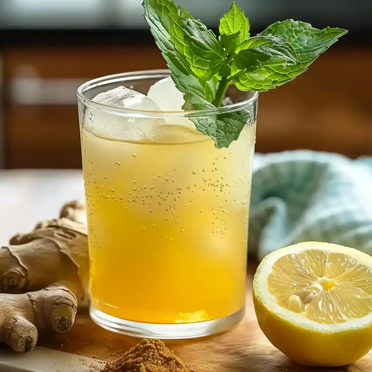 natural mounjaro detox drink with apple cider vinegar and lemon