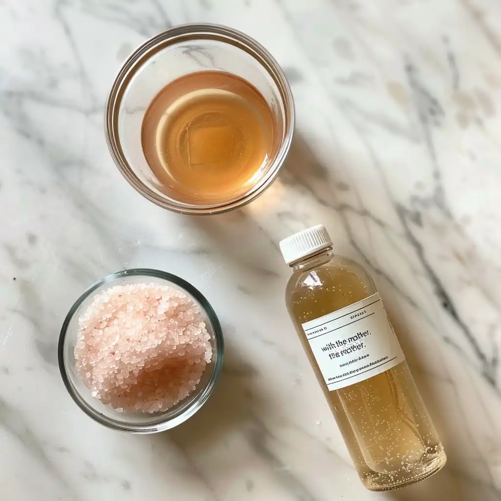 Pink Himalayan salt and apple cider vinegar drink for weight loss
