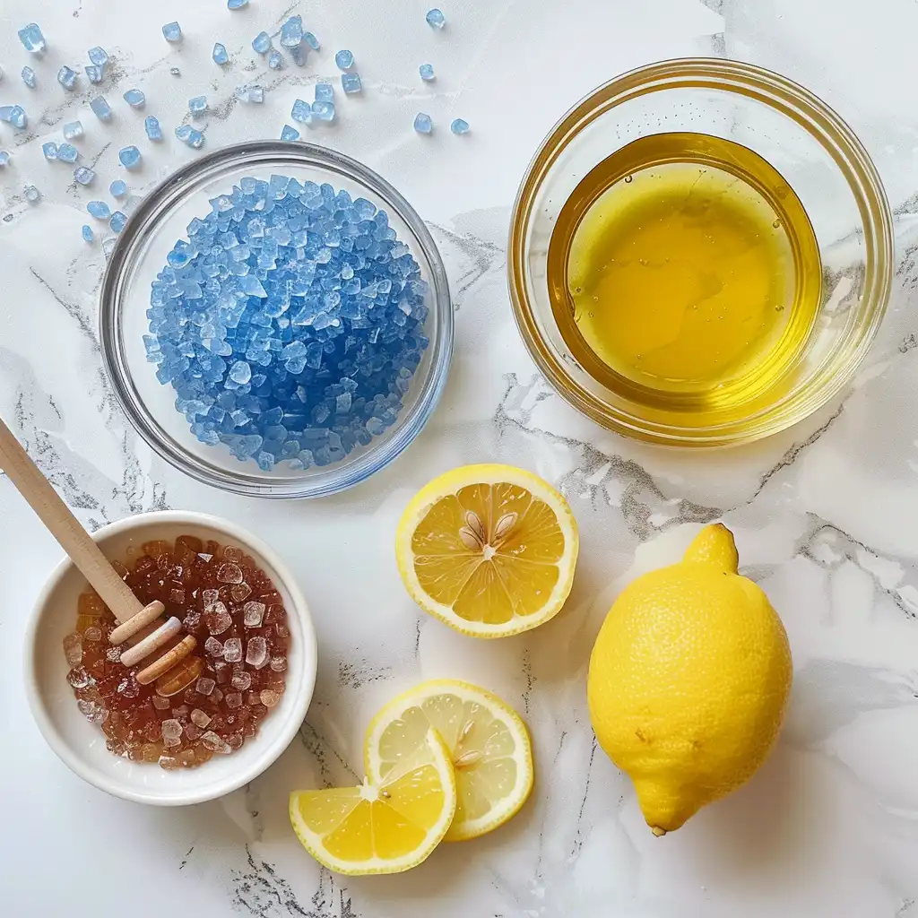 Ingredients of blue salt trick recipe
