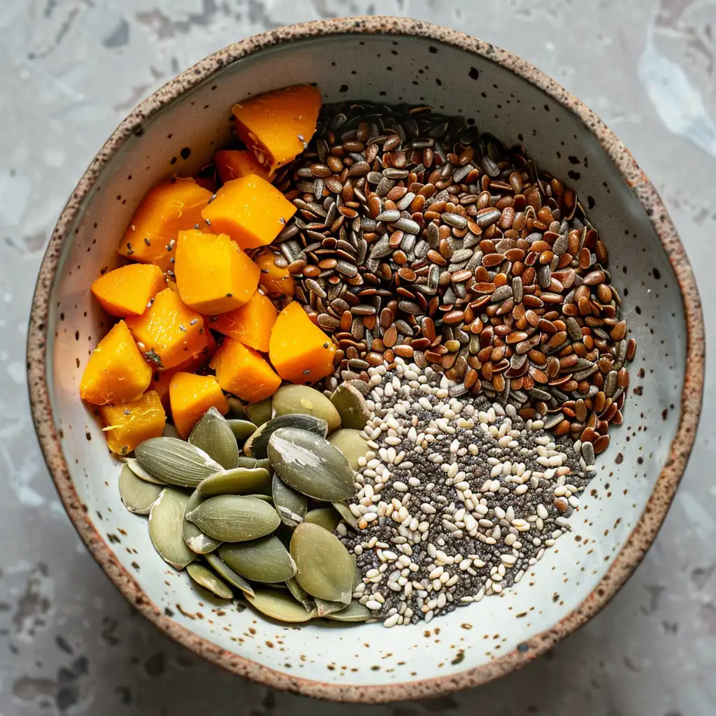 Mixed seeds for weight loss, including pumpkin seeds