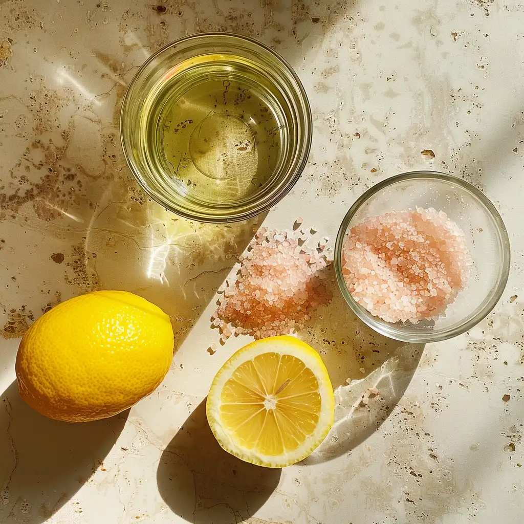 Ingredients for pink salt weight loss drink recipe